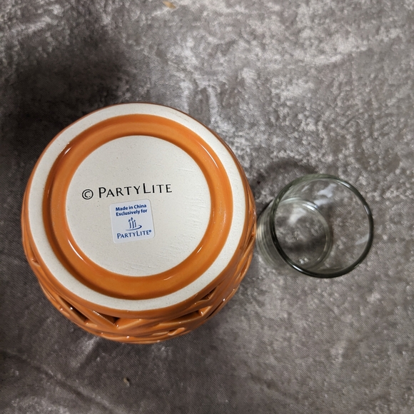 PartyLite Waves Votive Candle Holder: Orange- Retired P91874 - Picture 6 of 6